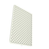 Portable Cats Litter Containment Mat Silicone Top Waterproof Base Foldable Structure For  And Space Saving pilka spalva