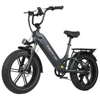Maxturn Kupranugario spalvos Suaugusiųjų Elektrinis Dviratis 500W Variklis 48V18AH Baterija 20 colių Padanga Patogus Miesto Kelionėms Elektrinis Dviratis Kasdieniam Važiavimui Lauke pilka