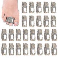 10pcs Fabric Toe Finger Straightener Hammer Toe Hallux Valgus Corrector Bandage Toe Separator Splint Wrap Foot Stretcher Day Night Support-Yvan S