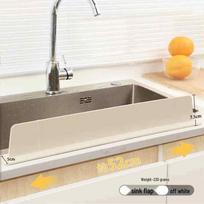 Silicone Kitchen Sink Splash Guard pieno baltumo spalva