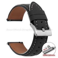 Quick Release Cowhide Watch Strap for Omega 18mm 20mm 22mm Top-grain Leather Watch Bands for Seiko Business Pin Buckle Wristband 18mm juoda