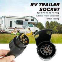 7 Pin To 13 Pin Plug Adapter Trailer Connector 12V Towbar Towing Waterproof Plugs Socket Adapter Car Truck Accessories juoda