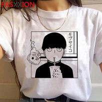 Juokingi Mob Psycho 100 Anime marškinėliai vyrams ir moterims tinka laisvalaikio asmenybei Anime Harajuku marškinėliai trumpomis rankovėmis S įvairiaspalvis