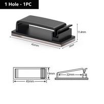 USB Charger Holder Wire Winder Cord Management Cable Organizer Multipurpose Holes Clips for Mouse Keyboard Car Protector Manager