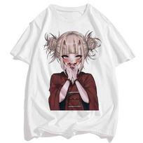 Vyriški marškinėliai su Senpai anime mergina, moksliški, iš modalo, balti, su spauda, moteriški, manga, gatvės stiliaus. S įvairiaspalvis
