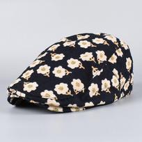 Retro Beret Women Spring Vintage Floral Print French Cap Peaky Blinders Hats Peaked Cap Women American Flat Hats Newsboy Cap
