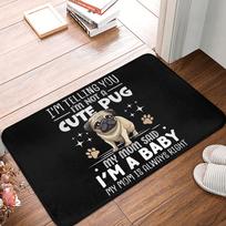Cute Corgi Front Floor Door Entrance Mat Outdoor Mom Dog Kitchen Bath Doormat Living Room Carpet Rug 40cm x 60cm