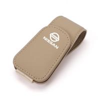 Car Glasses Sun Visor Box Auto Sunglasses Clip Card Accessories  For Nissan Juke Leaf Qashqai Patrol Pathfinder X-Trail Nismo Mu