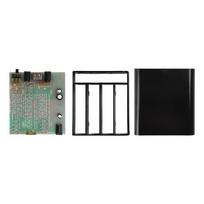 No-Weld 18650 UPS Power Supply Kit 6-Battery Capacity 5V/9V/12V Triple Output 60W Peak for Router Camera Backup juoda
