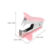 2Pcs Staple Remover Tool Metal Puller Ergonomic Office Desk Portable Paper Staple Extraction Fast Safe Use Staples Remover rožinė