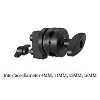 Grip Head for Light Stand with 4mm, 11mm, 15mm, 16mm Mount Universal Clamp for Photography Studio Arm Flag Board Backdrop juoda