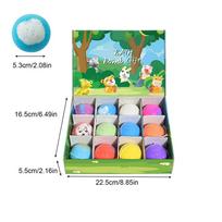 12Pcs Bath Bombs with Toys Natural Bath Salt Balls with Animal Toys Stocking Stuffers for Kids Boys Girls Family Bath Time