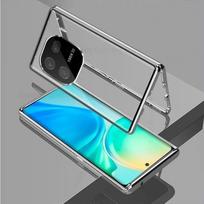 Case for Vivo iQOO Z9 Z9x Z10 Turbo 12 13 Pro with Double Sided Tempered-Glass & Metal Frame Phone Bumpers Full Lens Protection Cover for iQOO 12 Pro sidabras