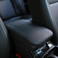Car Center Console Box Pad Protector Universal Armrest Cover Non-slip Soft Fiber Leather Auto Decoration Styling Arm Rest Amagi mėlyna