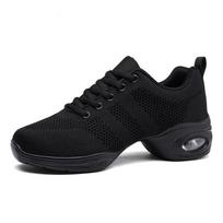 Moterų sporto funkcija Minkštas padas Breath šokių batai Moteriški sportbačiai treniruočių batai Modernūs šokių džiazo batai Feminino Zapatos 35