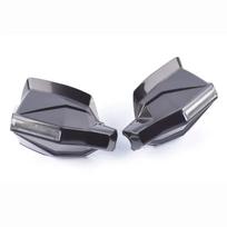 Universalūs apsaugai nuo vėjo rankenų dangteliai su žibintais Suzuki UY125, USR125, NX125 motoroleriams Black
