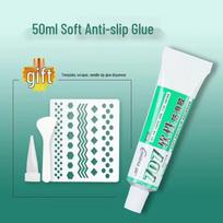 Transparent Anti-Slip Silicone Glue for Sock and Shoe Soles, Universal Eco-Friendly Glue for Heel, Stockings, and More 1 glue 50ml with tools skaidri