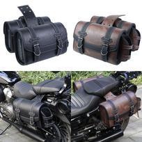 Waterproof Retro Electric Motorcycle Tool Bag - Harley Benta Xinyuan Modified Rider Edition V12 juoda