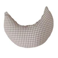 Toddler Decorative Pillow Moon Shape Breathable Cotton Delicate Craft Toddler Throw Pillow for Children chaki
