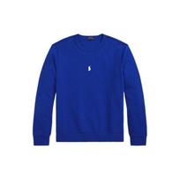 Polo Ralph Lauren SS23 Solid Color Logo Embroidered Reversible Knit Sports Sweatshirt Men sweatshirt Blue MNPOKNI16822693-400 2XL