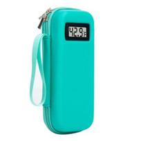 Insulin Refrigerator with Digital Temperature Display, Portable Insulin Cooler with 2 Long-Lasting Ice Packs for 46246 Hours Cooling, TSA Approved A žalia