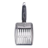 Cat Litter Scoop with Ergonomic Long Handle Stainless Steel Deep Shovel Slotted Litter Scooper Non-stick Poop Sifting Shovel Sifter Pet Supplies sidabras