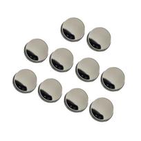 Bulk 10 Crafting Engraving Challenge Coin Set Iron Mirrored Finish Elegant Blank Coin 40mm with Clear Display Box sidabras