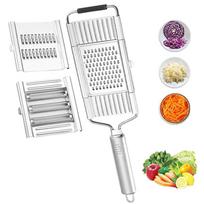 Vegetable Slicer and Chopper with 3 UltraSharp Blades, Stainless Steel MultiFunction Kitchen Tool