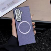 Fabric Cloth Case for Samsung Galaxy Z Fold 7 6  4 3 fold7 ZFold Magnetic Wireless Charging Shockproof Ultra Slim Cover Galaxy Z Fold3 5G