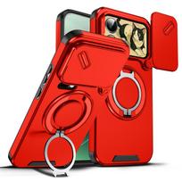 360° Rotating Ring Case Kickstand Camera Slider Hard Matte Shockproof Cover For Xiaomi 17 Pro Max POCO M8 PRO G Note1 PRO 4G Xiaomi 17promax