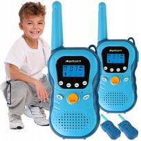 Walkie Talkie Krótkofalówki Dla Dzieci Duży Zasięg 3Km Lcd Zestaw Łoki Toki