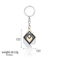 Game VALORANT Empower Keychain Game Peripheral Ranked Rank Badges KeyRing For Women Men Fans Backpack Accessories Jewelry Gifts