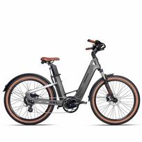 Mihogo Air Electric Bicycle 750W Motor 26  Tire Carbon Fiber Electric Bike For Adult 48V 19.2Ah Dual Disc Brakes Max Load 125Kg 7 Speed pilka