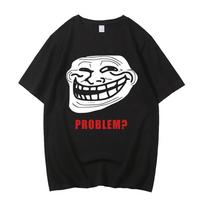 TROLLFACE MEME RAGE COMIC JUOKINGAS TROLLIS JUOKAS INTERNETAS Vyriški Moteriški Marškinėliai Medvilniniai Aukštos Kokybės TEE Marškinėliai S įvairiaspalvis