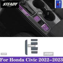 For Honda Civic 2022-2023 Car interior Center console transparent TPU Paint protective film Anti scratch sticker LCD screen PPF Left-hand drive