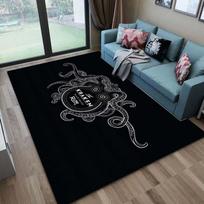 Spiced Rum Kraken-Black Pattern Carpets Bedroom Play Mats Bedroom Decor Carpet Livingroom Rug Crawl Mat Christmas Gift Rug 60cm x 90cm