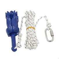 Folding Canoe Kayak Anchor with 16.4ft Rope Aluminum Multipurpose for Small Boats Accessory