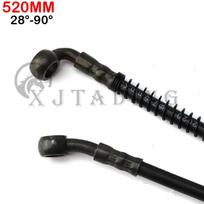 Universal 520/550/650/1200mm Braided Steel Hydraulic Brake Hose Line Cable oil hose For Motorcycle ATV Go Kart Buggy Quad Bike 520MM