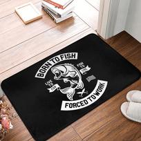 Fishinger Carp Fish Fisherman Front Door Floor Entrance Mats Outdoor  Bath Kitchen Doormat Garden Carpet Rug 40cm x 60cm
