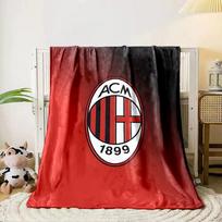 Oval crest with vertical black-red stripes and a red cross on white. for all seasons blanket lunch break throw gift 80cm x 120cm