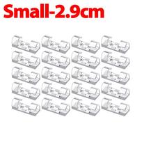 Cable Clip Organizer Self Adhesive Wire Management Organizer for Desk Office Kitchen Car Transparent Plastic Home Wire Clamps 20PCS