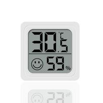 1/4pcs Mini LCD Digital Thermometer Hygrometer Indoor Room Temperature Humidity Meter Sensor Gauge Weather Station Set A White