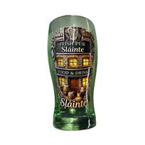 Irish Pub Style Glassware Slainte Design Collectible Pint Glass Suitable for Beer and Beverage Serving Durable Glass Material One Size