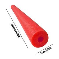 Pool Noodles Tube Pool Noodles Foam Soft Foam Floating Colorful Exercise Aid Hollow for Aerobics Craft Projects Parties Water raudona