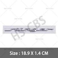 3D ABS Stinger Car Rear Trunk Emblem Fender Decal Car Stickers For Kia Stinger Badge GT Line K2 K3 K4 K5 Sportage R Accessories sidabras
