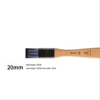 1 Pcs Flat Head Oil Painting Acrylic Row Brush Gouache Watercolor Artist Paint Wall Painting Nylon Hair Beech Rod Clean Brush