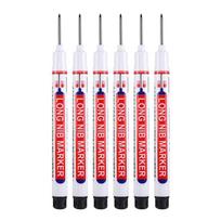 20MM Long Nib Marker Pens Waterproof Deep Hole Head Four Color 6Pcs/Set Markers For Metal Woodworking Marker Tools Art Supplies