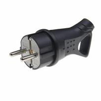 Universal 16A 250V 7 Pin Adapter Waterproof Anti Drop Flat Male Plug To Large Round Female Rubber Towing Plug Adapter