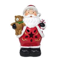 Apšviesta Kalėdinė Dekoracija Senovinė Dervos Sniego Senio/Kalėdų Senelio/Pingvino Figūrėlė su LED Šviesa Šventei Žiemai Stalo Puošmena Santa Claus