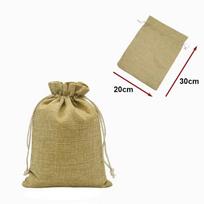 Burlap Gift Drawstring Bags For Party Christmas Linen Jute Small Fabric Package Wedding Pouches Storage Bag 20X30Cm Other